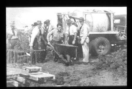 Early construction at Tinker Air Force Base