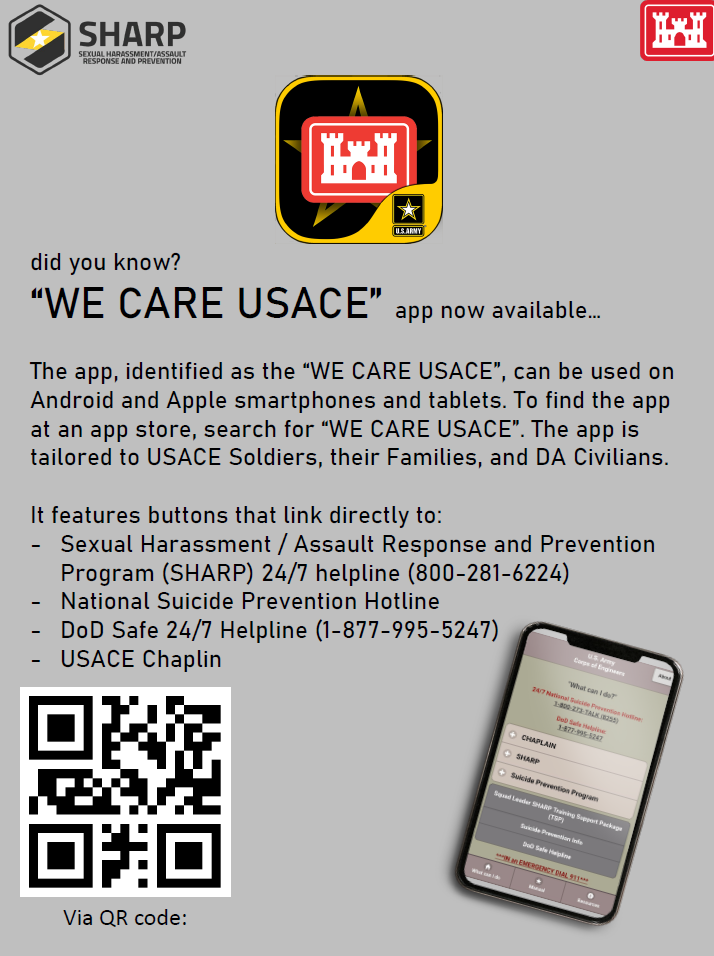 We Care App Download with QR Code