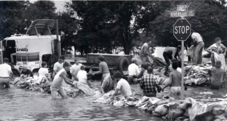 Flooding in Tulsa prior to construction of Keystone Dam